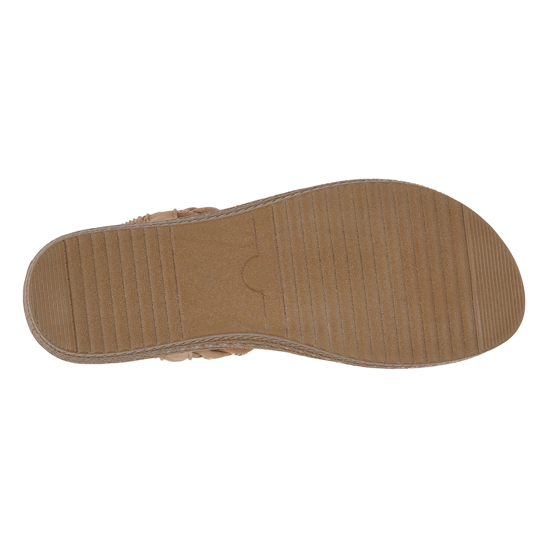 Women's Ivana Tan Embellished Cross Strap Wedge Sandals