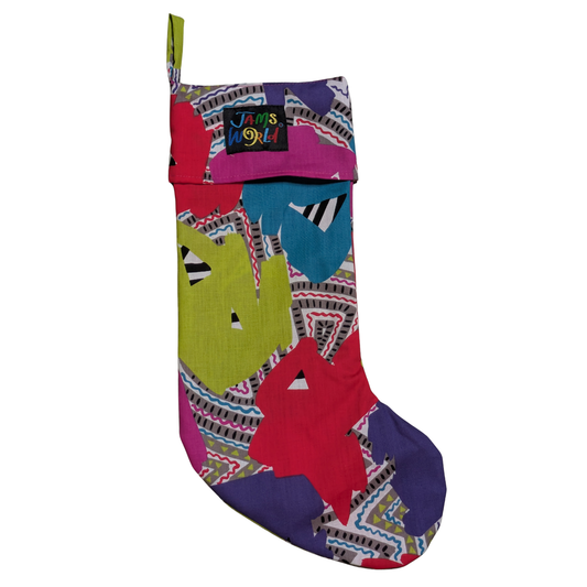 Christmas Stocking - Ornaments Purple
