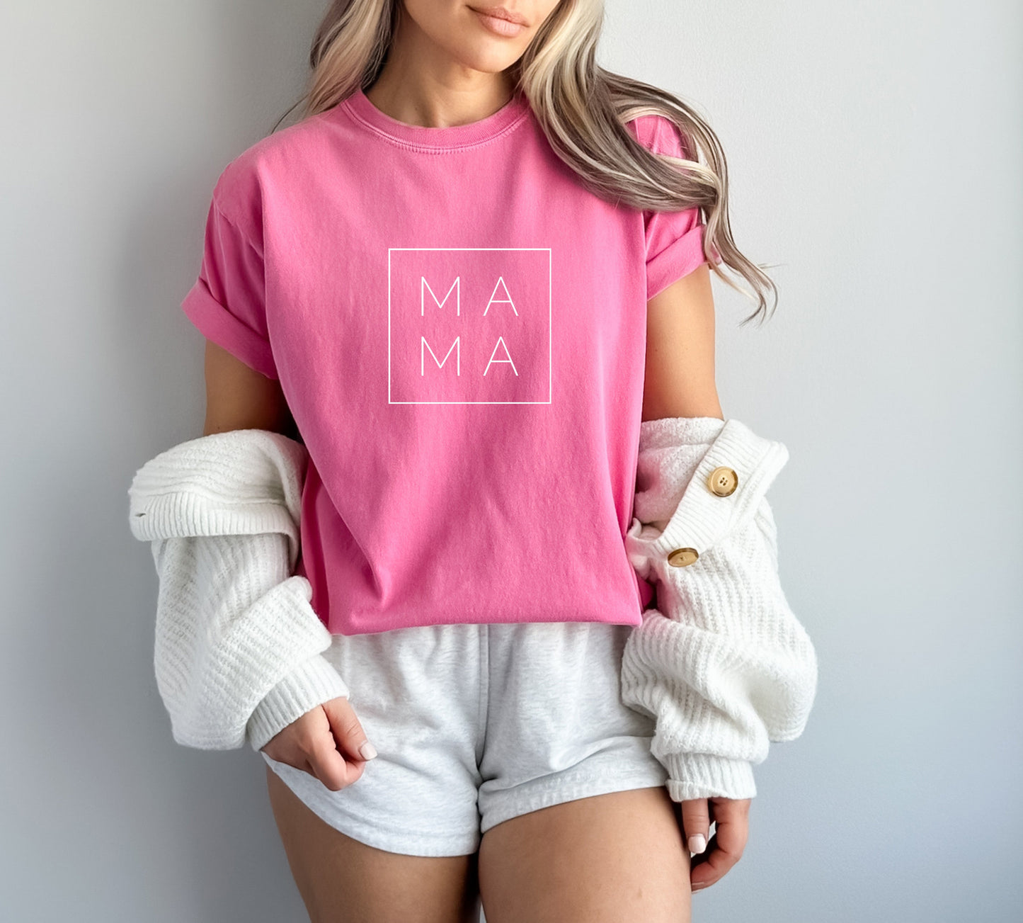 Mama Comfort Colors T Shirt (Square/Boxed)