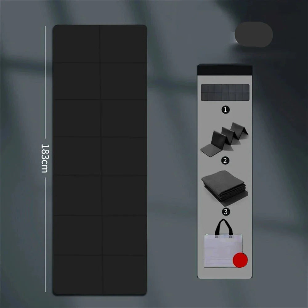 4mm Foldable Yoga Mat Ideal for Yoga Pilates and Floor Workouts