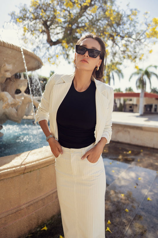 PINSTRIPE BLAZER