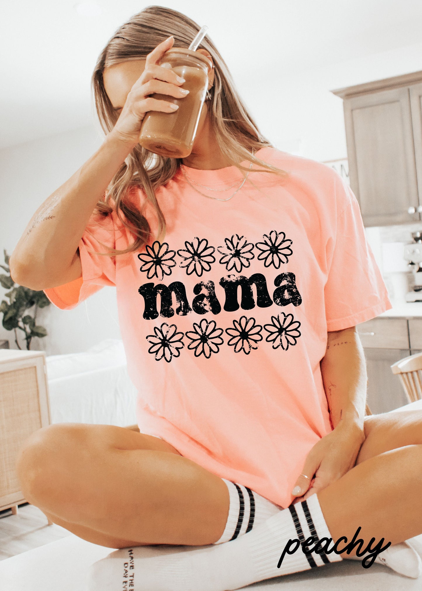 Mama Daisy Floral Tee *12 Colors (S-3X)