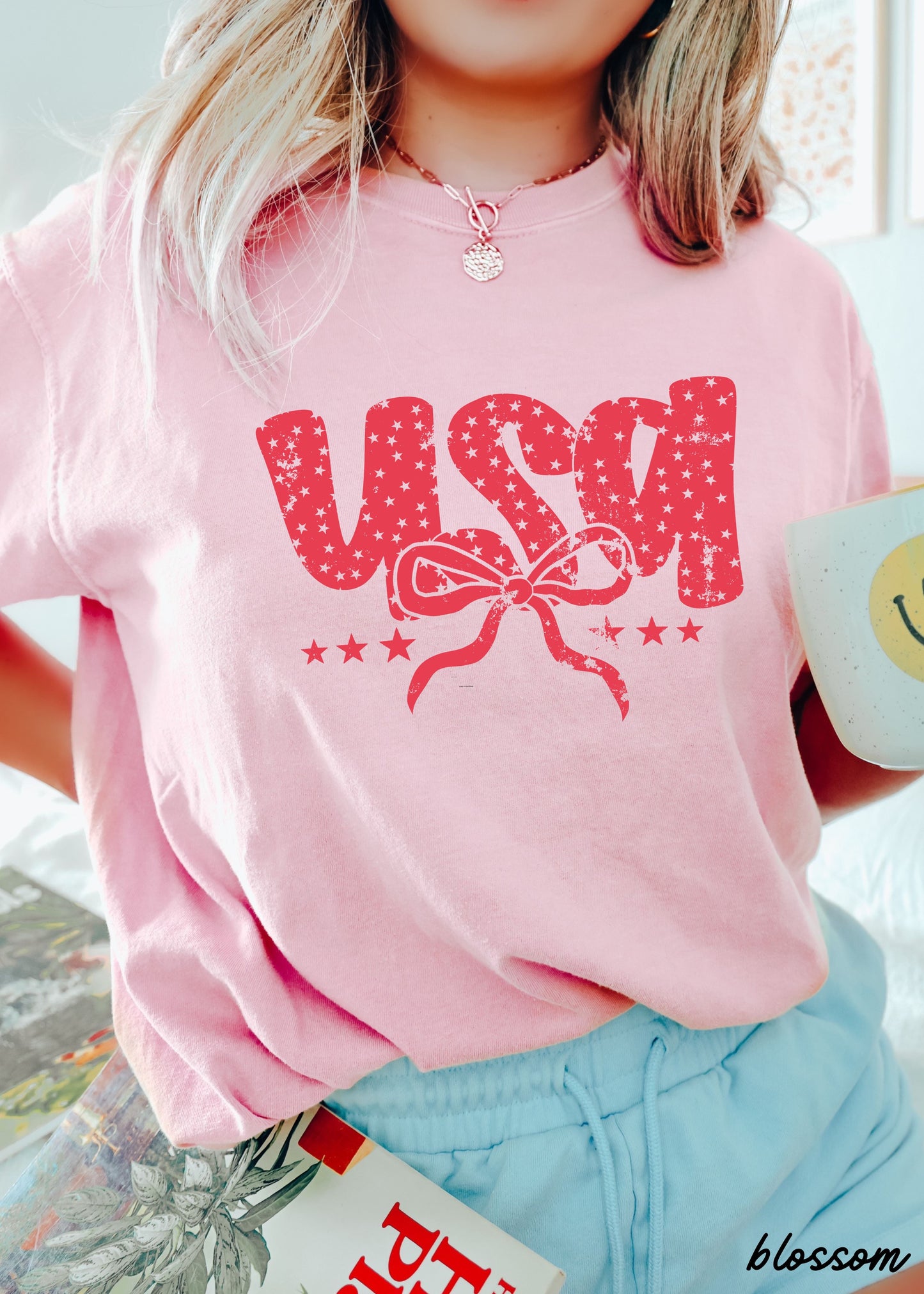 USA Bubble Coquette Tee *10 Colors (S-3X)