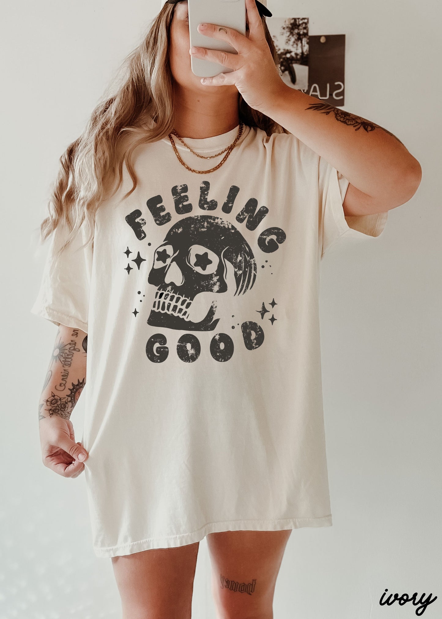 Feeling Good Skull Tee *8 Colors (S-3X)