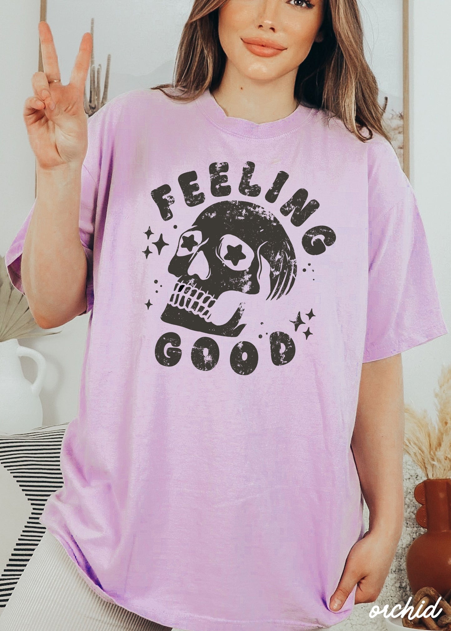 Feeling Good Skull Tee *8 Colors (S-3X)