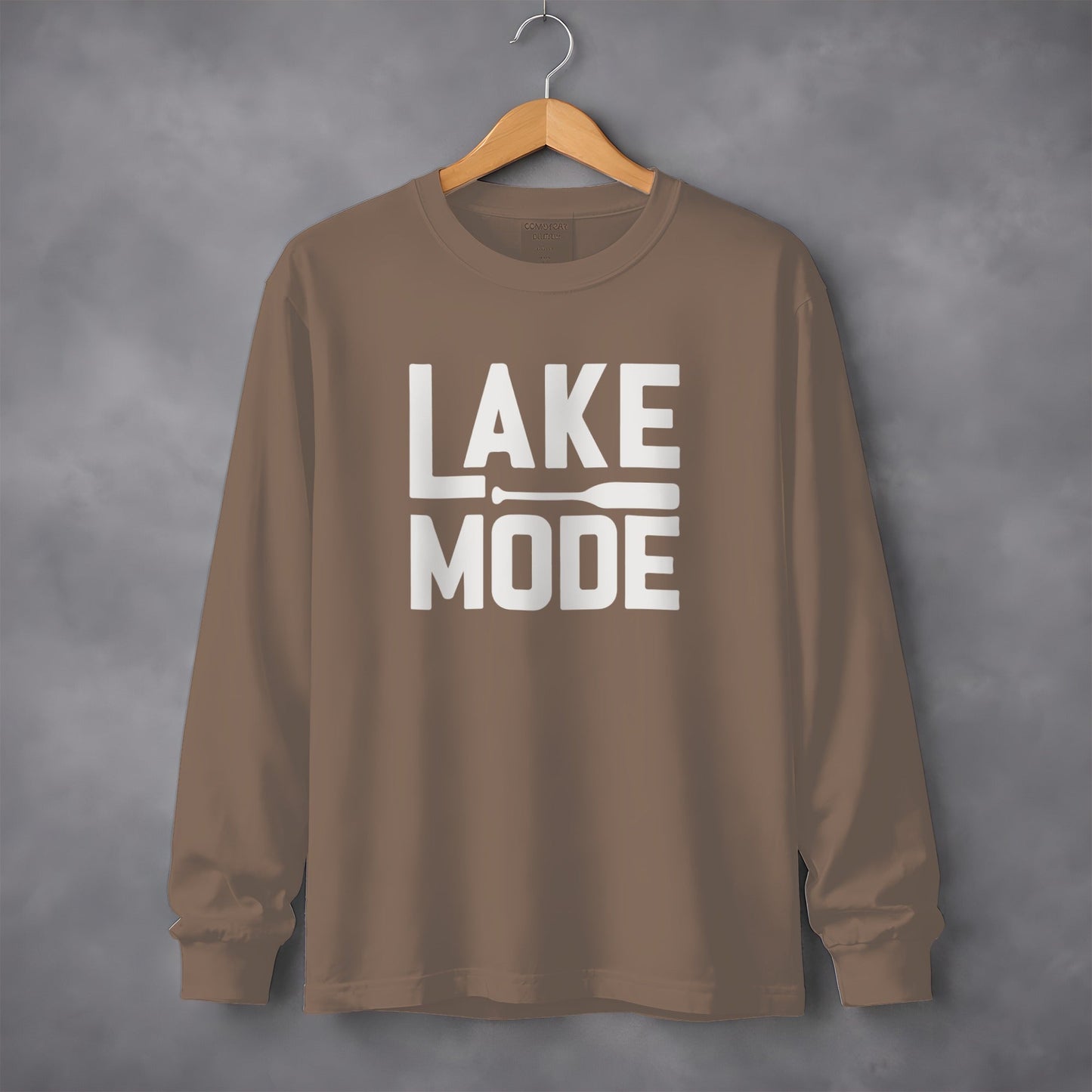Lake Mode Paddle Graphic for Relaxation Long Sleeve T-Shirt