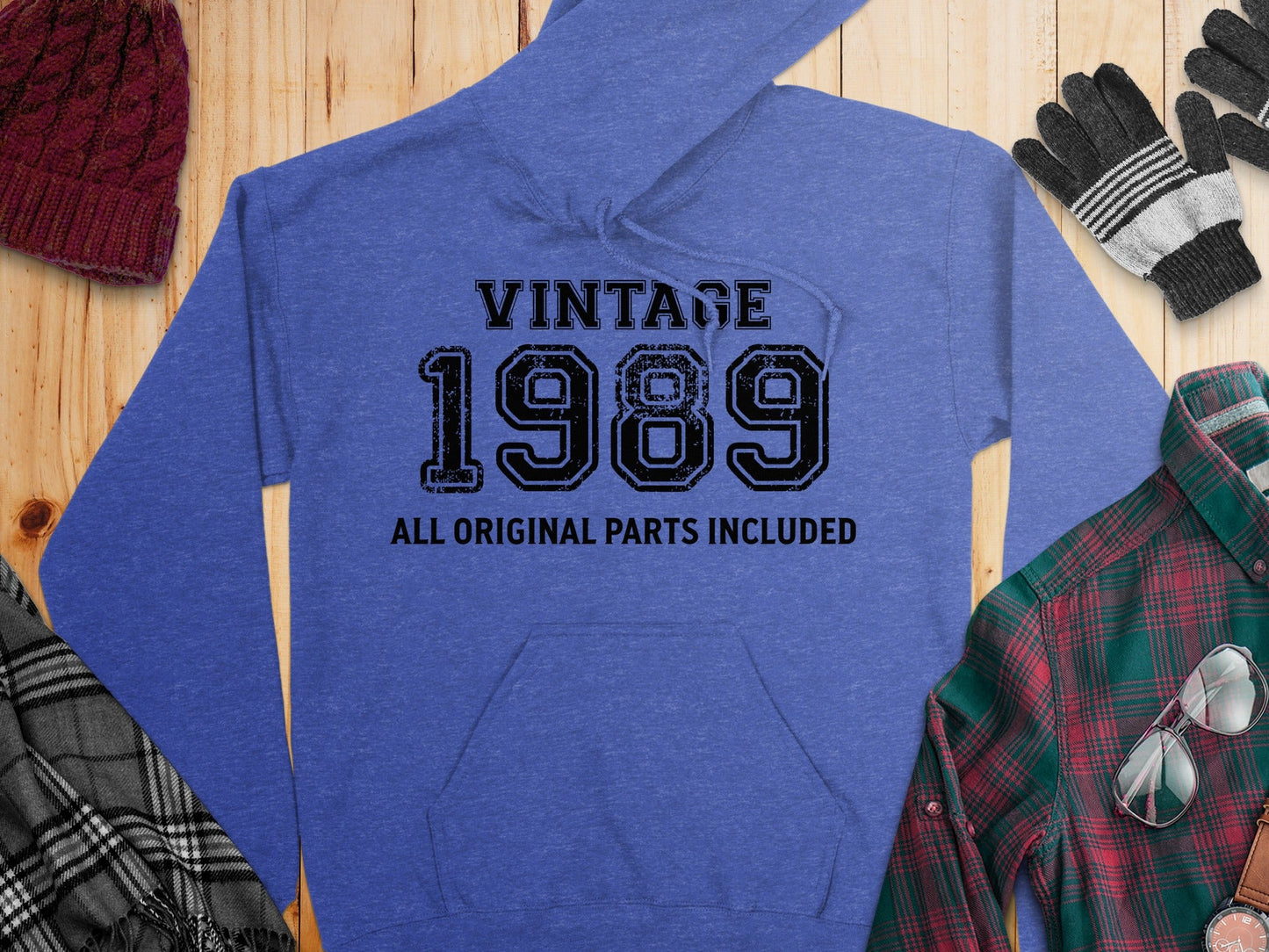 Vintage Style 1989 All Original Parts Included Hoodie