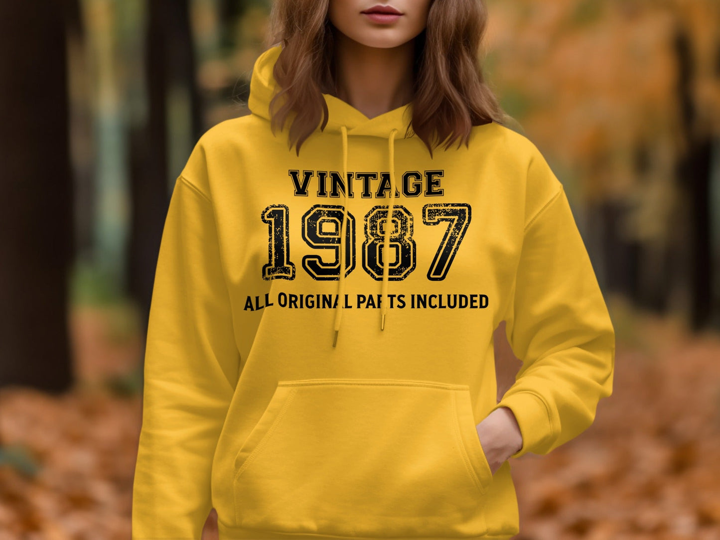 Vintage 1987 All Original Parts Included Design Hoodie