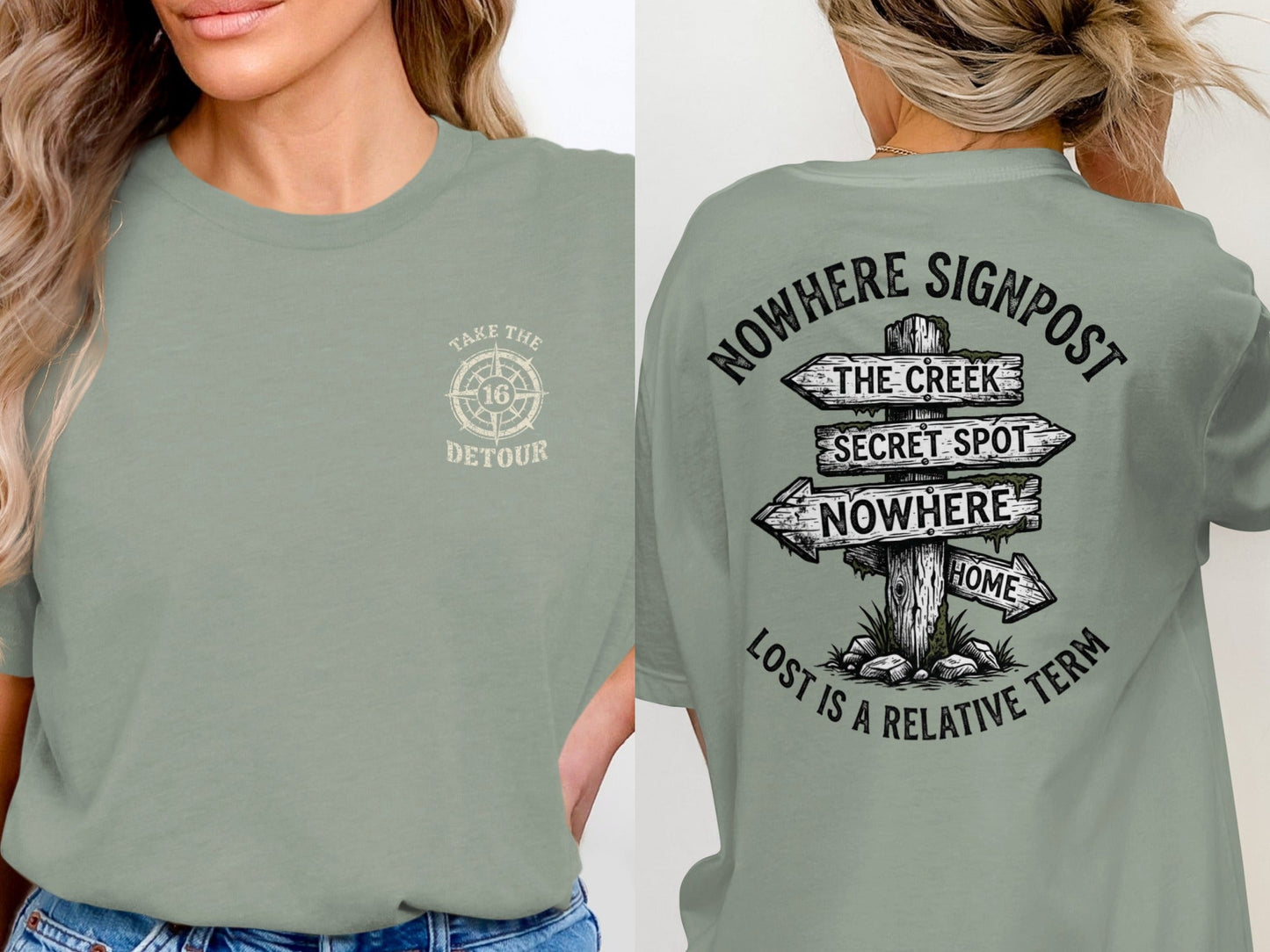 Nowhere Signpost: Wanderer's Path T-Shirt