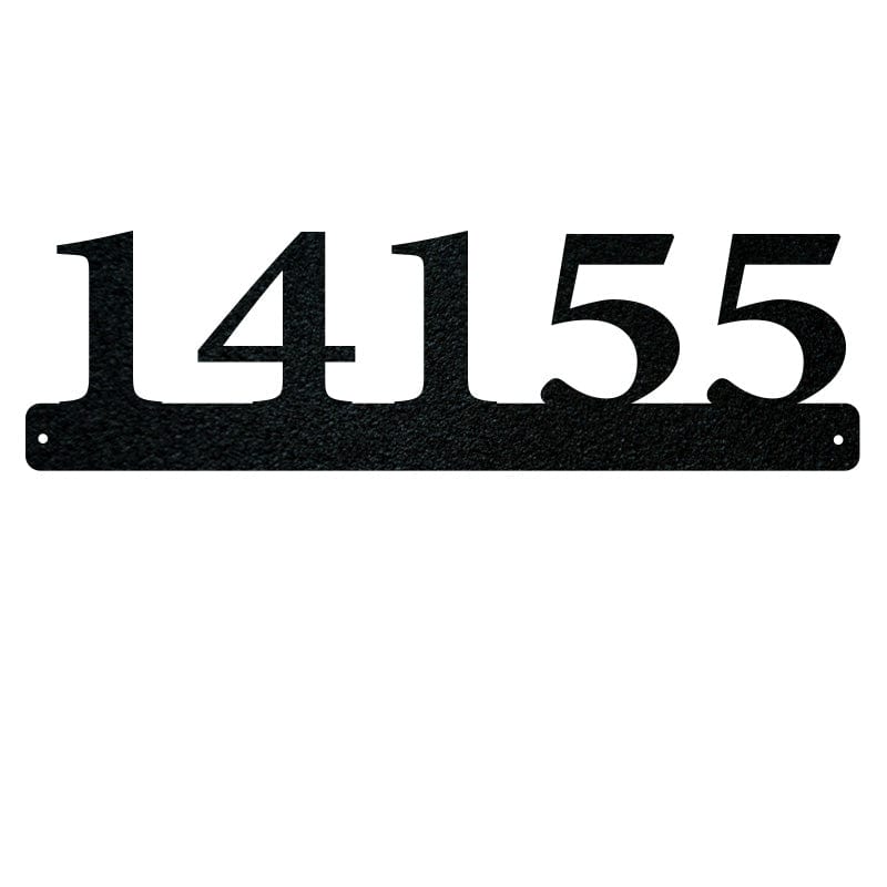 Address Sign with Underlined Numbers