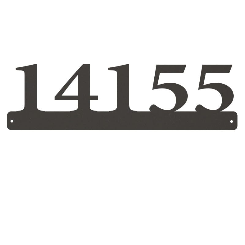 Address Sign with Underlined Numbers