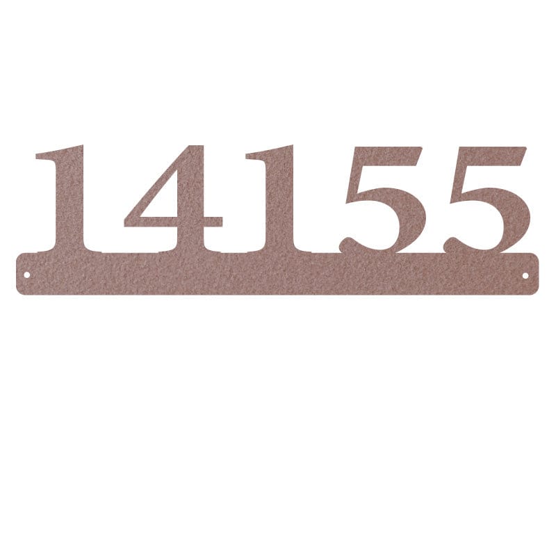 Address Sign with Underlined Numbers