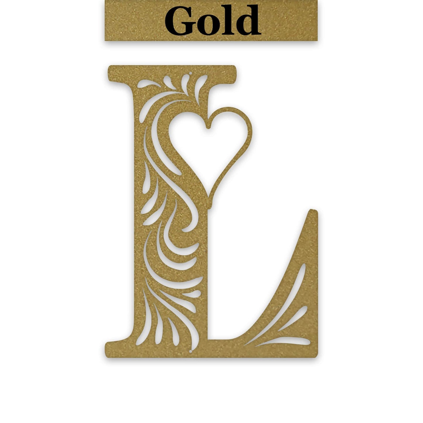 Alphabet Valentine Stripe Heart Individual Letters