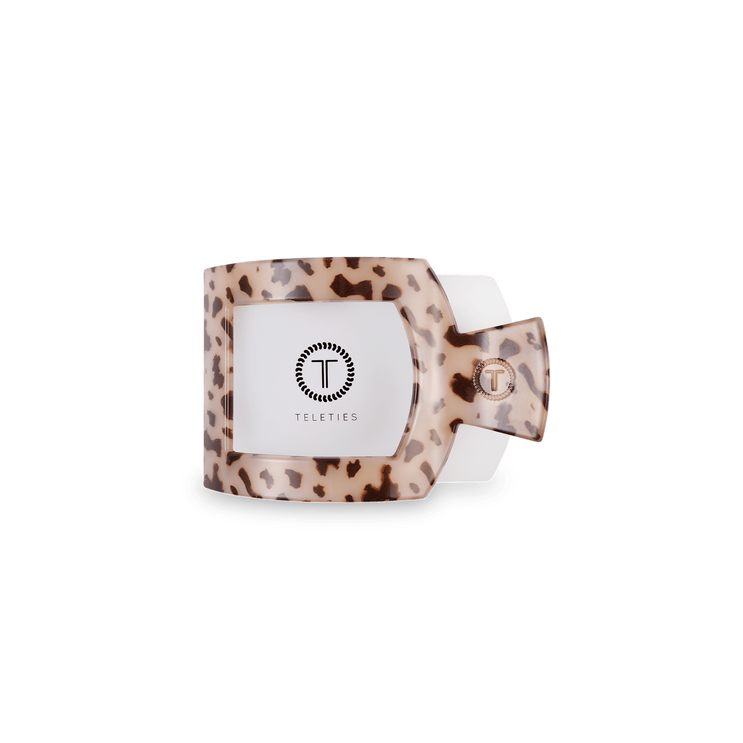 Blonde Tortoise Small Flat Square Hair Clip