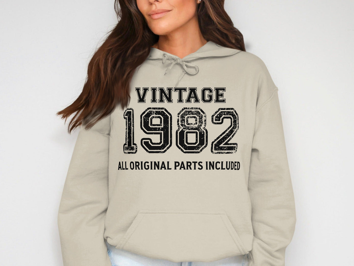 Vintage All Original Parts Included Since 1982 Birthday Hoodie