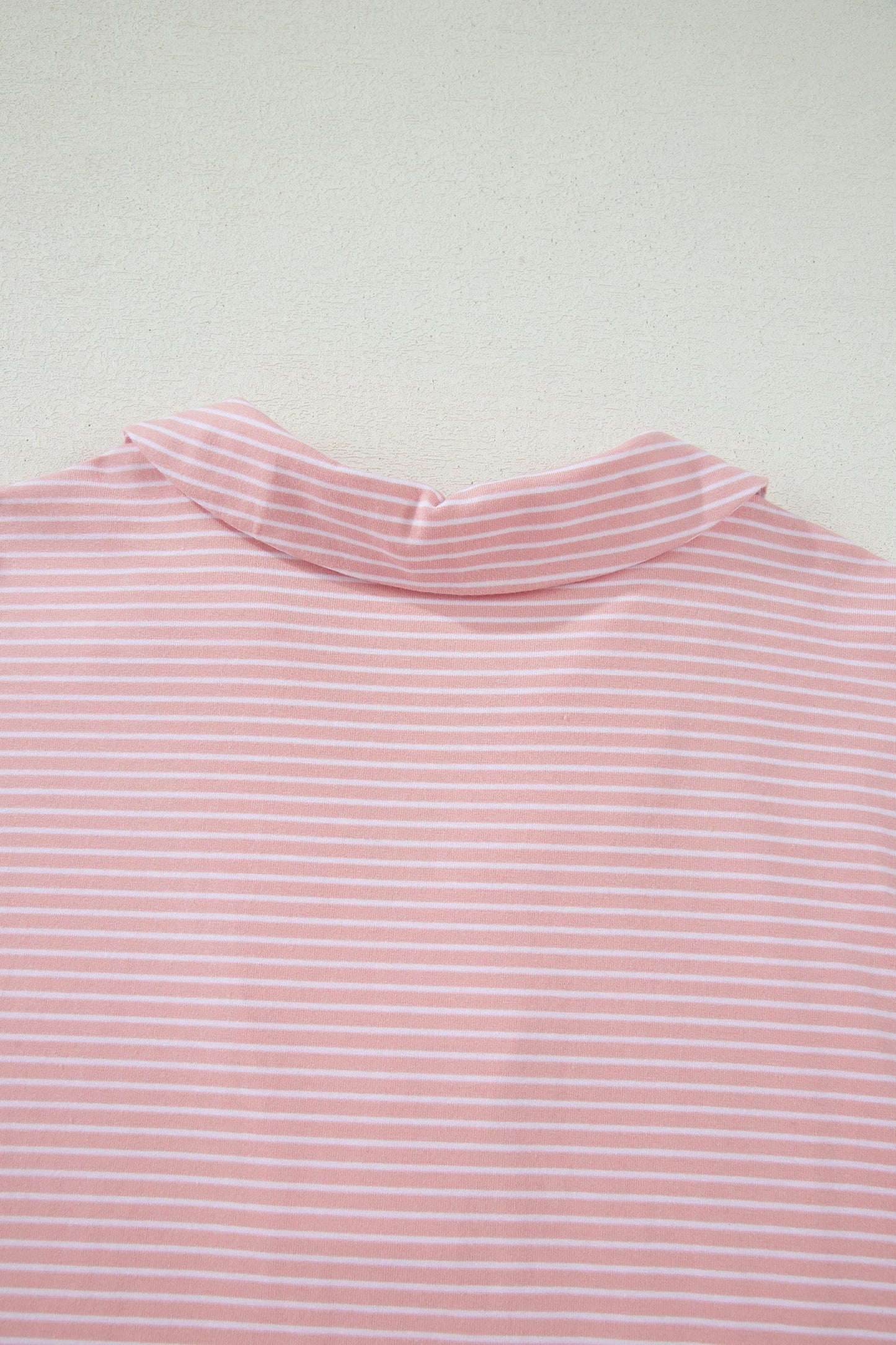 Stripe Dolman Sleeve Polo Shirt & Drawstring Shorts Set