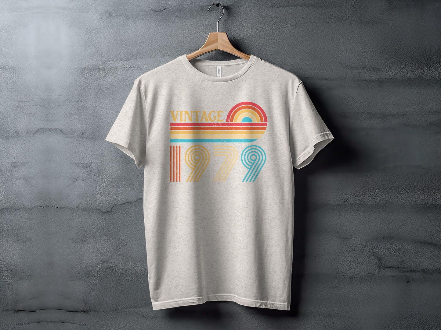 Retro Vintage 1979 Birthday Design For Year Born T-Shirt