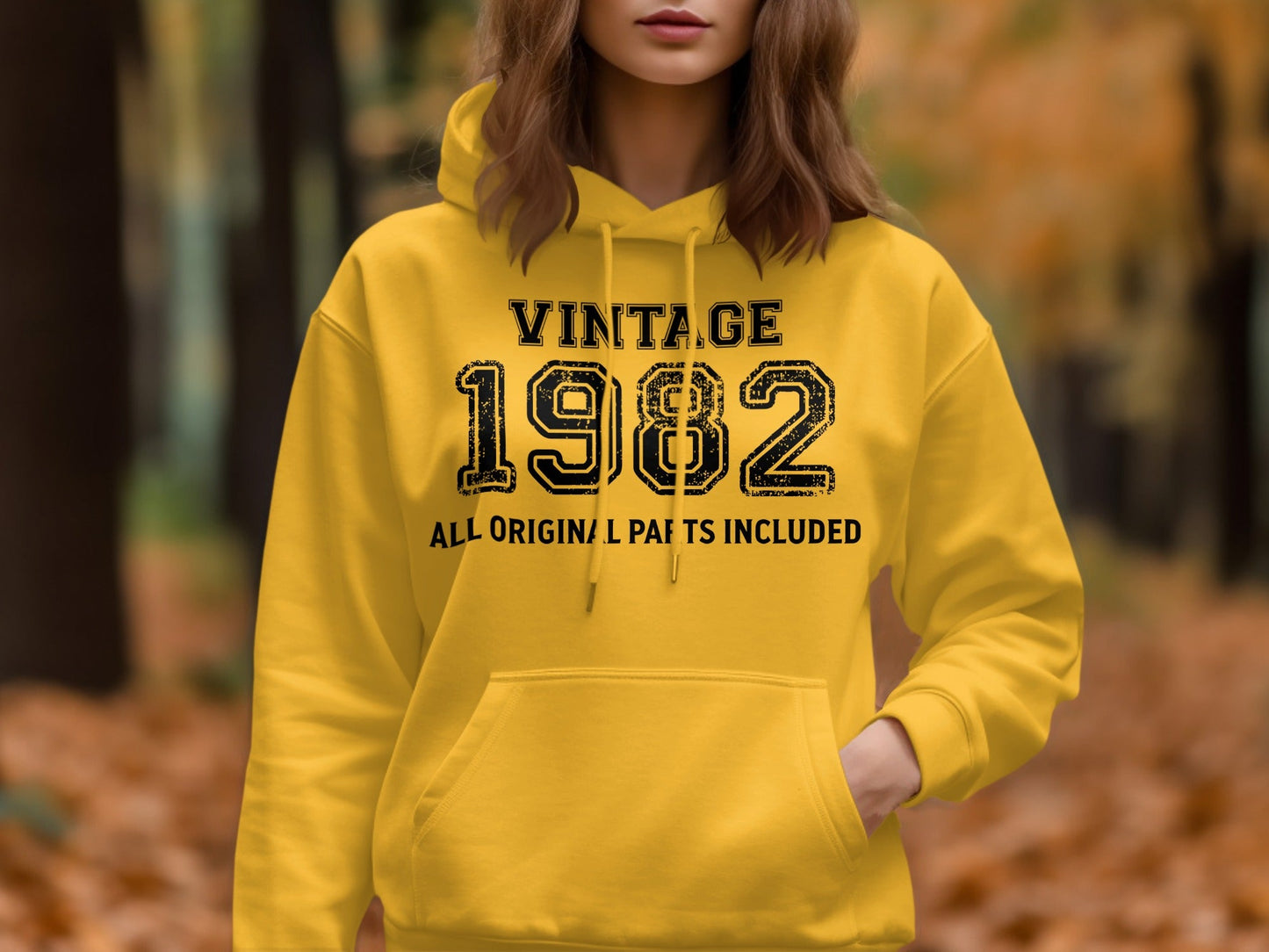 Vintage All Original Parts Included Since 1982 Birthday Hoodie