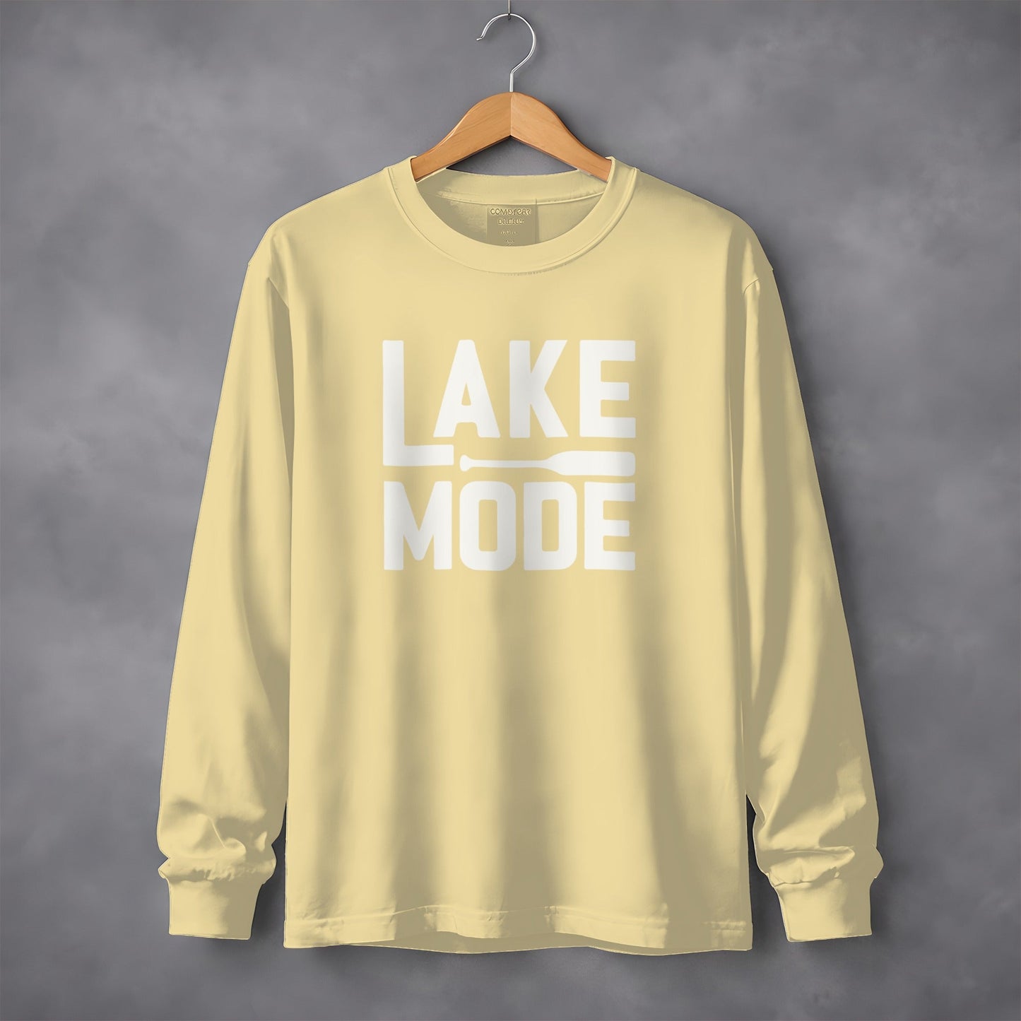 Lake Mode Paddle Graphic for Relaxation Long Sleeve T-Shirt