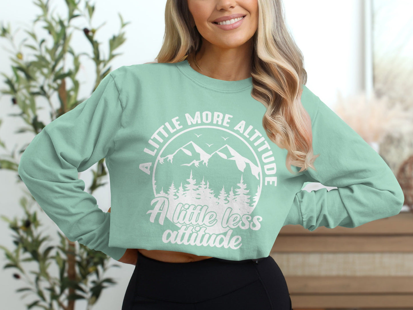 A Little More Altitude A Little Less Attitude Long Sleeve T-Shirt