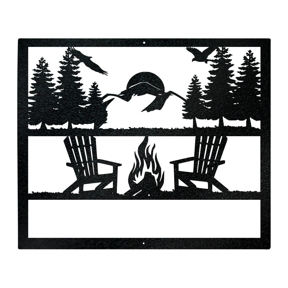 Campfire Monogram Sign