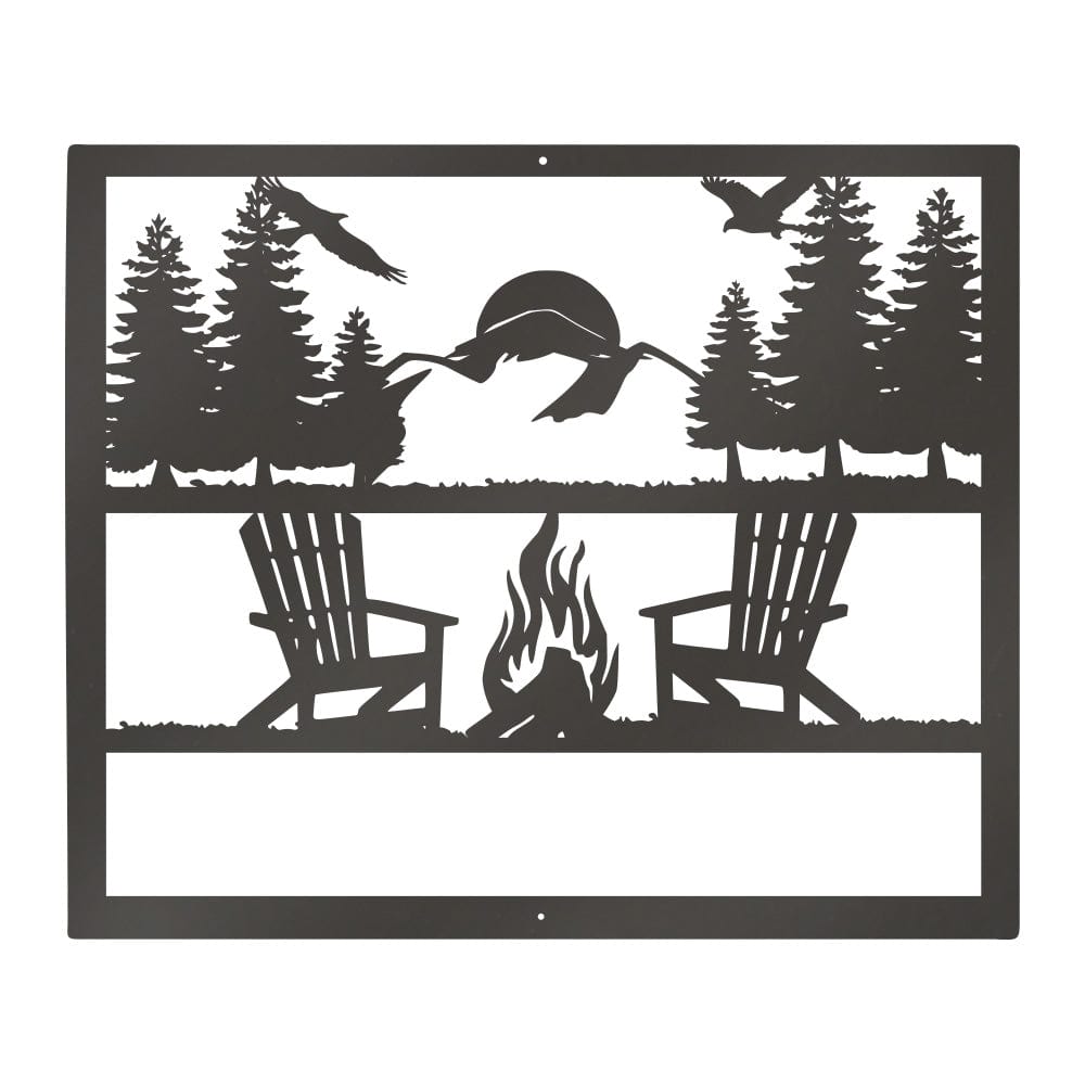 Campfire Monogram Sign