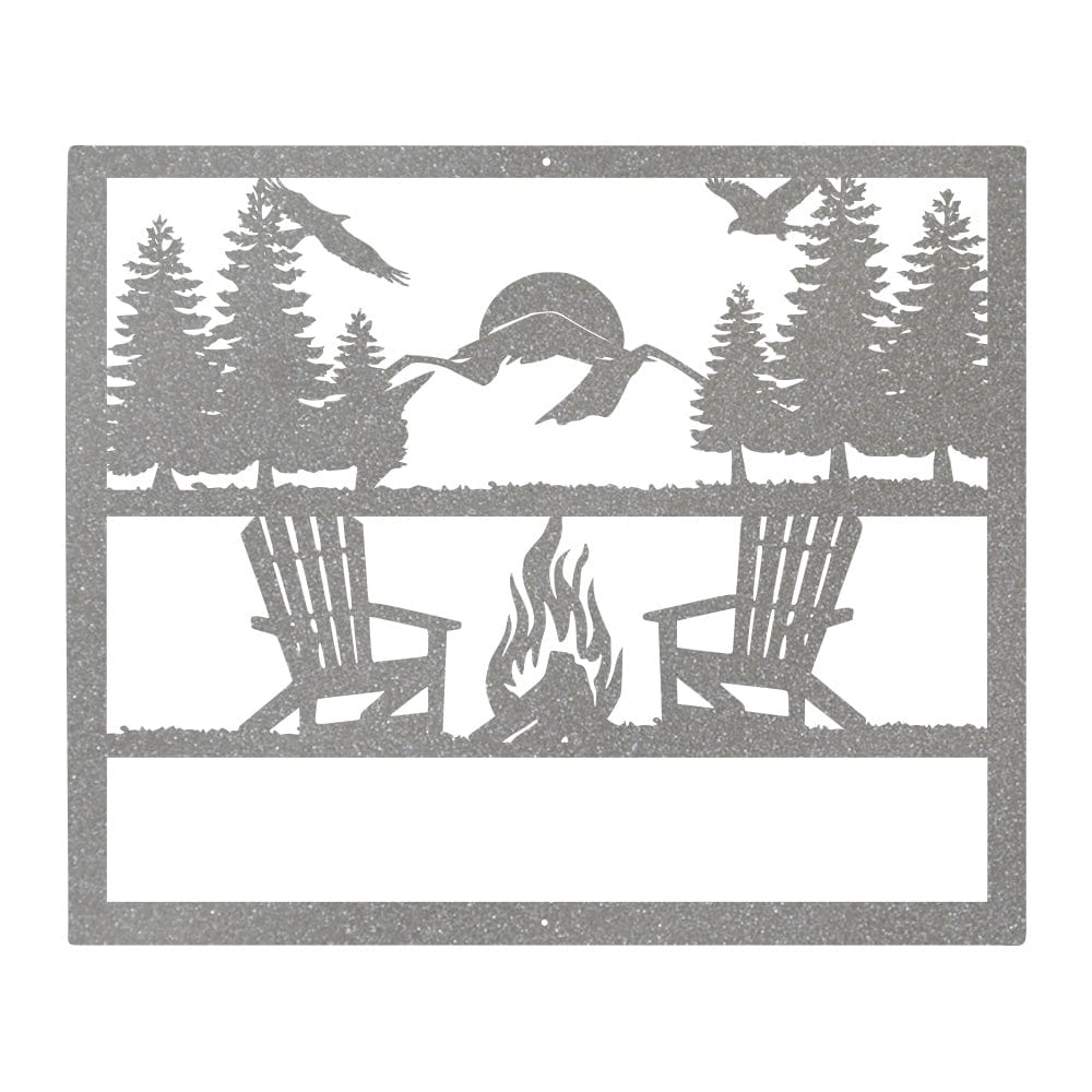 Campfire Monogram Sign