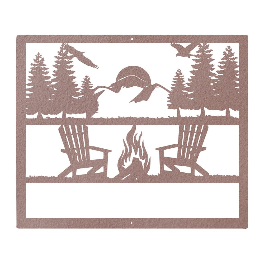 Campfire Monogram Sign