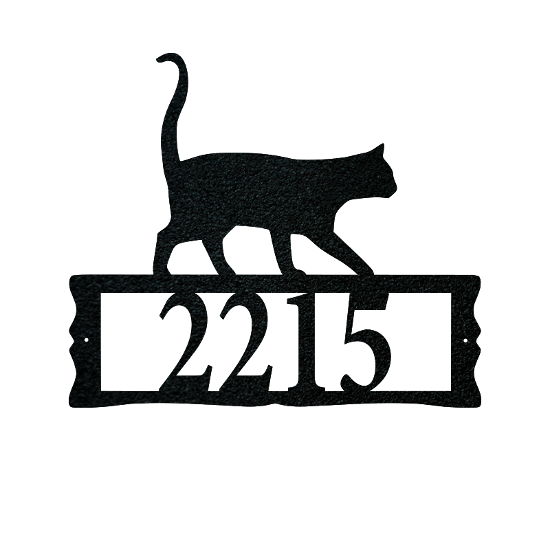 Cat Address Sign