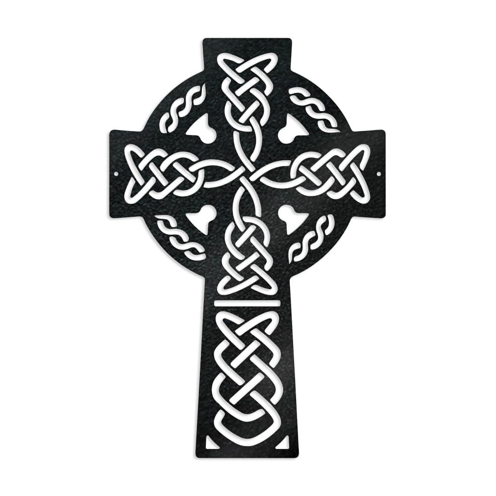 Celtic Knot Cross - Metal Decor Sign