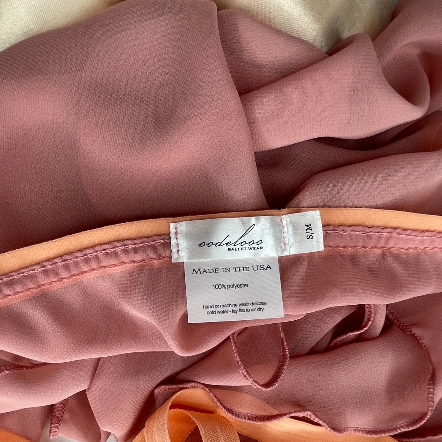 Dusty Rose Chiffon Ballet Wrap Skirt - Contemporary