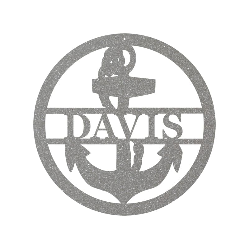 Circle Anchor Monogram Sign