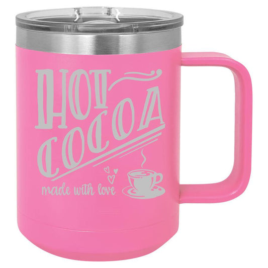 Hot Cocoa 15 oz Polar Camel Coffee Mug with Sliding Lid