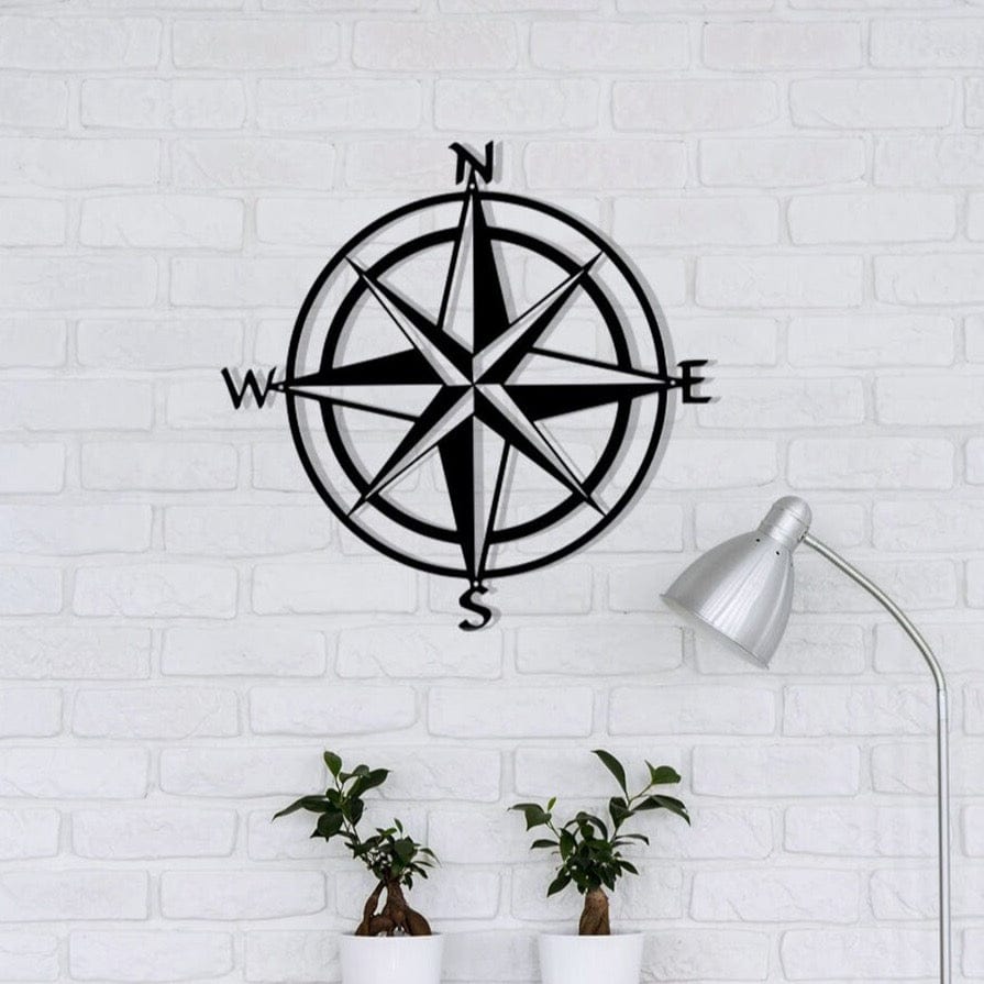 Compass Metal Sign - Nautical Compass