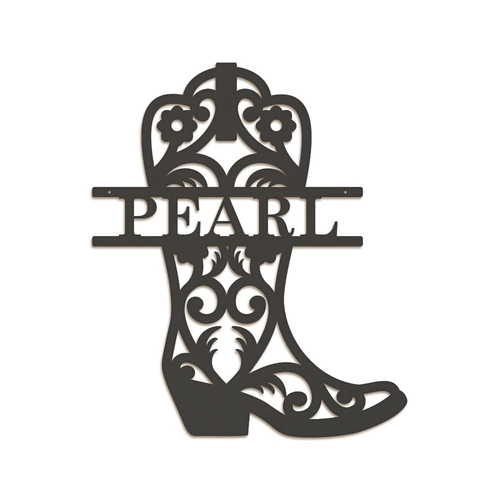 Cowboy Boot Monogram