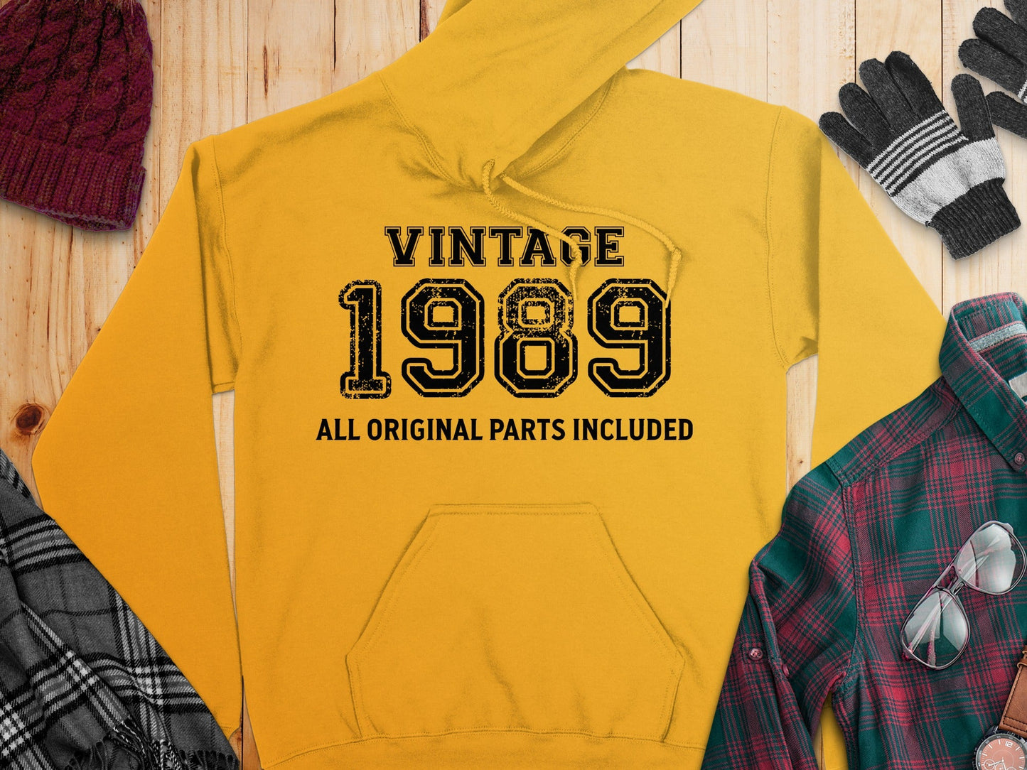 Vintage Style 1989 All Original Parts Included Hoodie