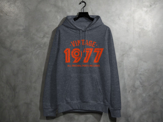 Vintage 1977 All Original Parts Included Design Hoodie