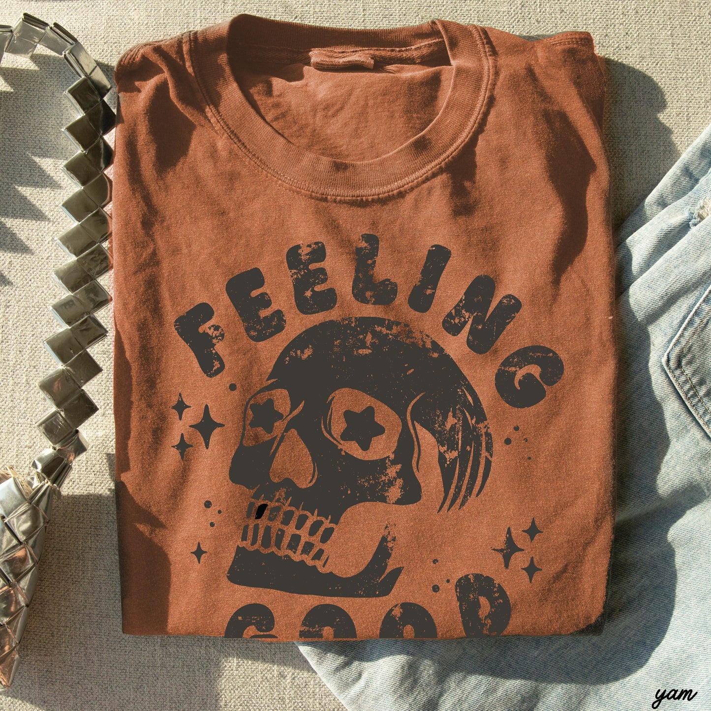 Feeling Good Skull Tee *8 Colors (S-3X)