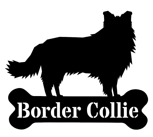 Dogbone Monogram Metal Sign for Pets