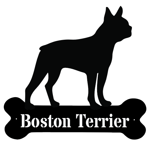 Dogbone Monogram Metal Sign for Pets