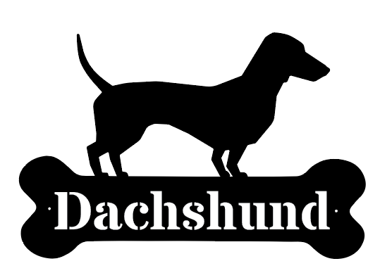 Dogbone Monogram Metal Sign for Pets