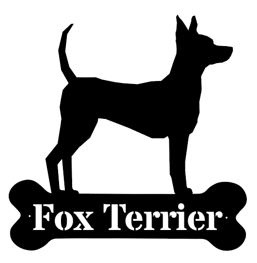 Dogbone Monogram Metal Sign for Pets