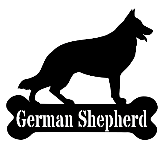 Dogbone Monogram Metal Sign for Pets