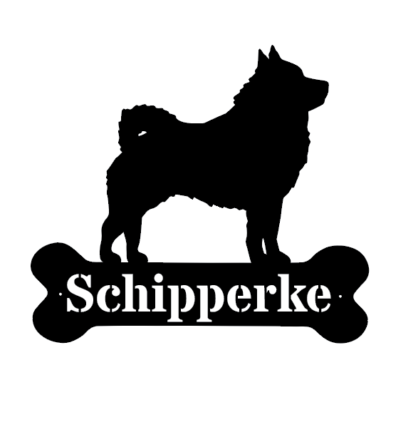 Dogbone Monogram Metal Sign for Pets