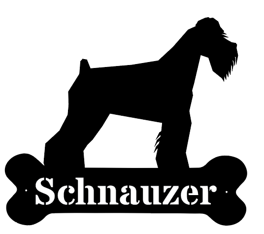 Dogbone Monogram Metal Sign for Pets