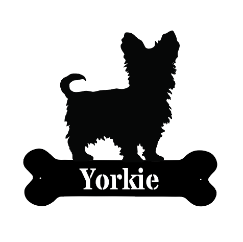 Dogbone Monogram Metal Sign for Pets