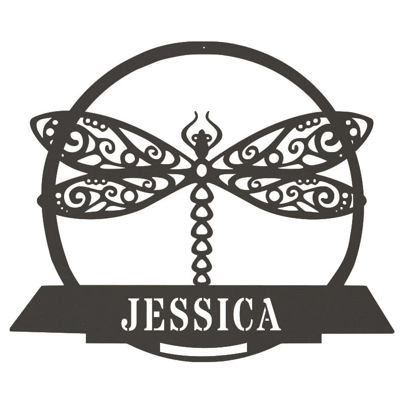 Dragon Fly Name Monogram