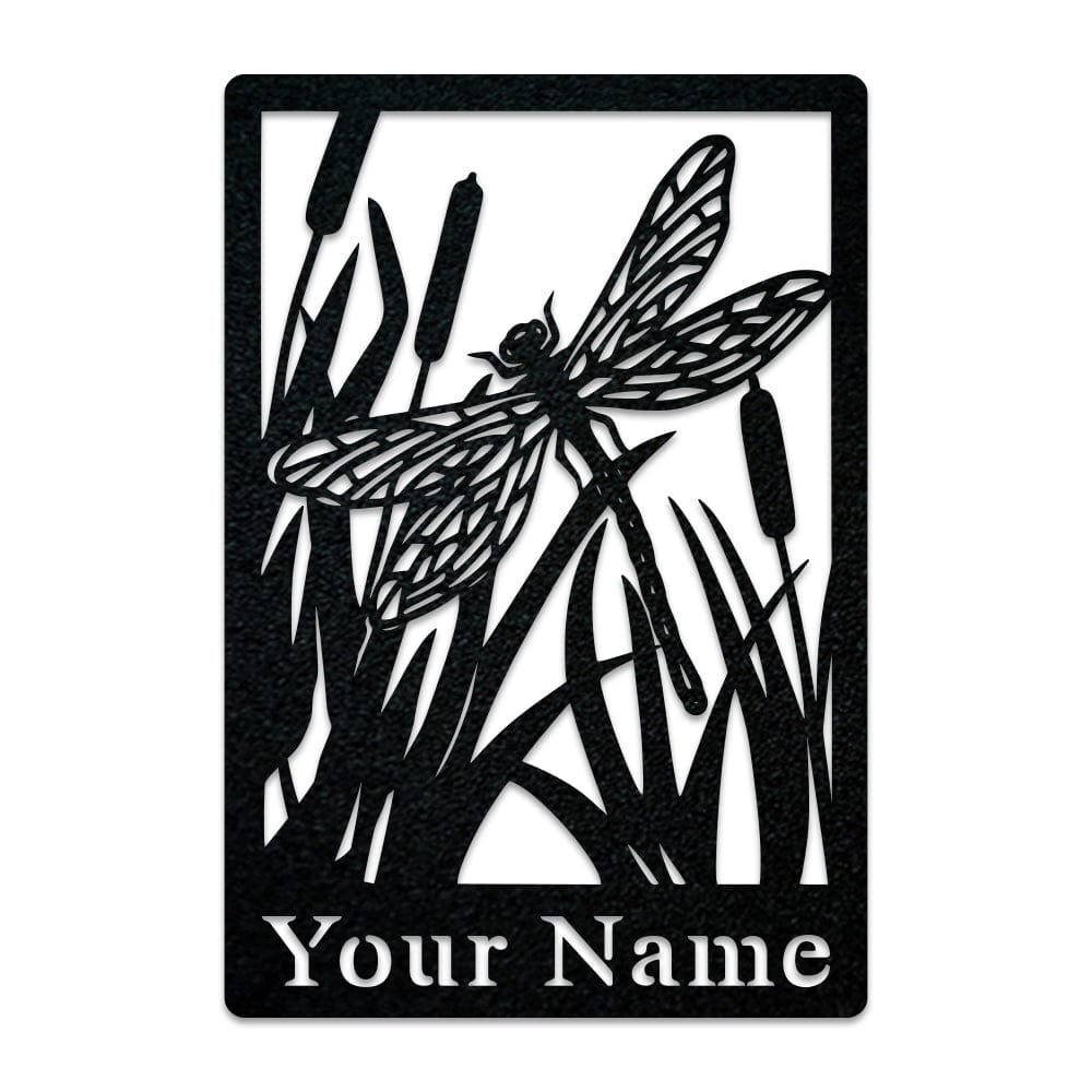 Dragon Fly & Reeds Monogram