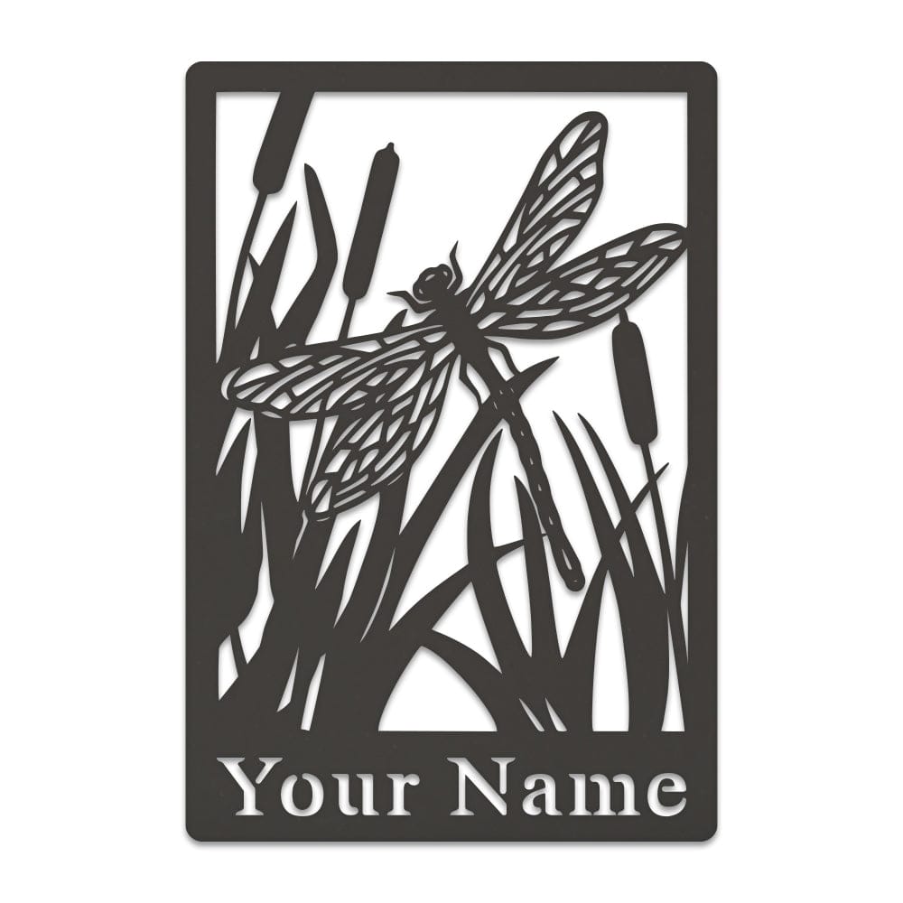 Dragon Fly & Reeds Monogram