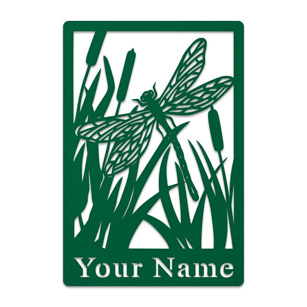 Dragon Fly & Reeds Monogram
